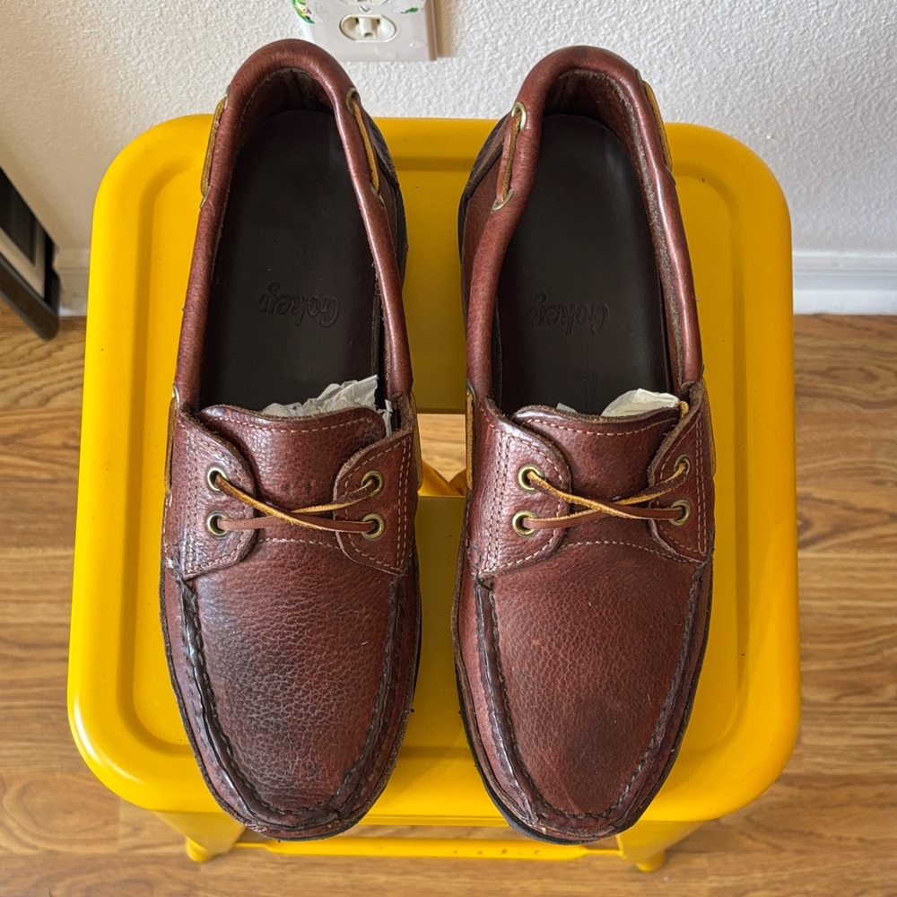 Gokey Brown Leather Boat Shoes